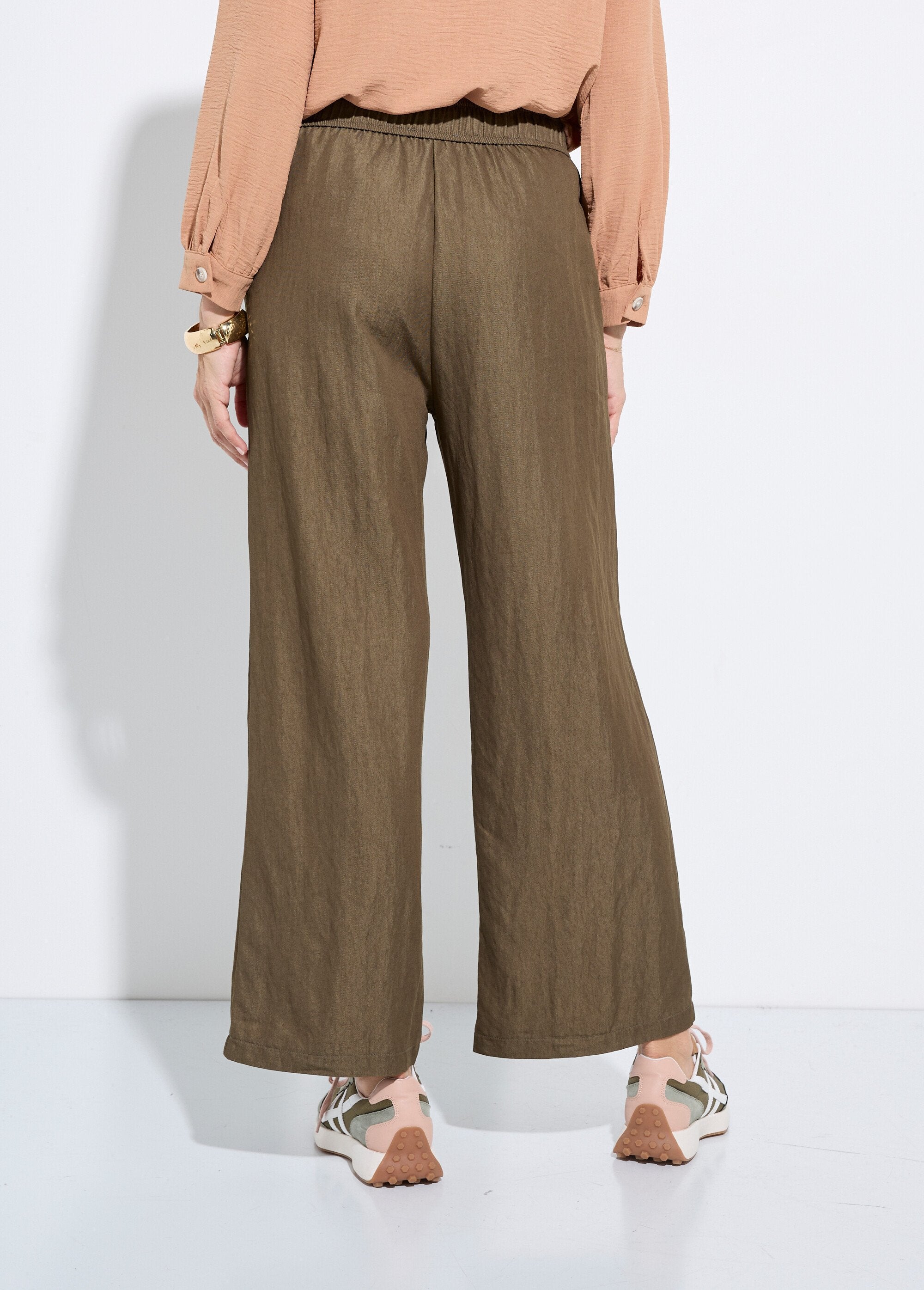 Plain_twill_elasticated_flowing_pants_Khaki_DO1_slim