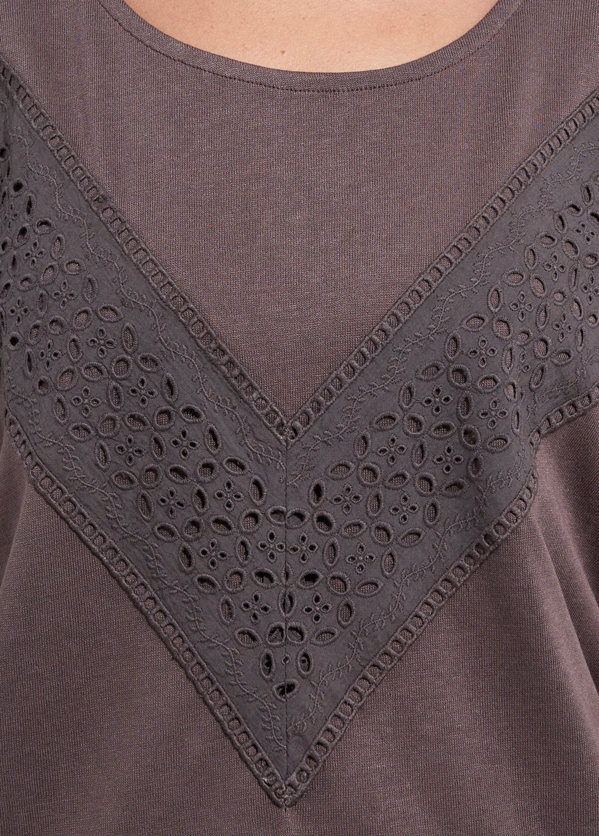 T-shirt_uni_col_rond_dentelle_manches_kimono_Chocolat_DE1_slim