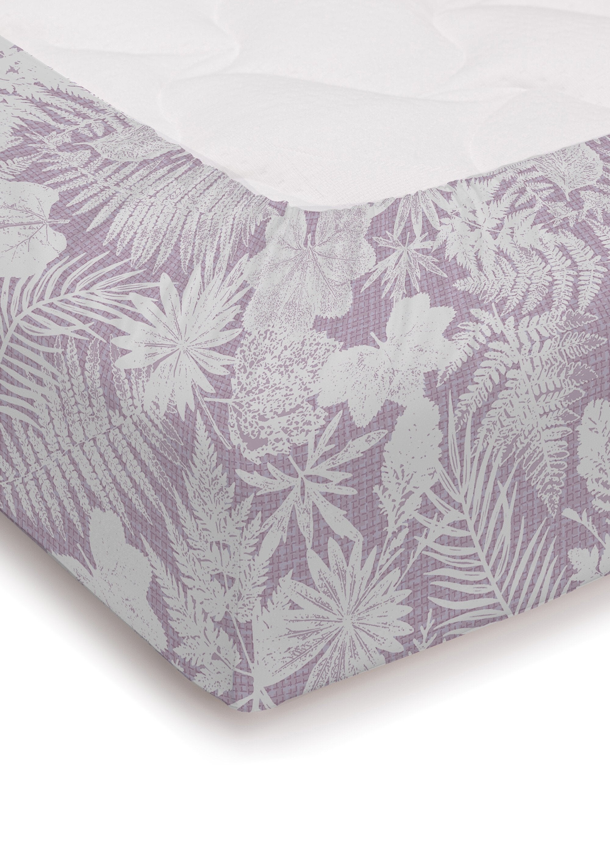 Drap-housse_flanelle_coton_imprimé_végétal_Rose_FA1_slim