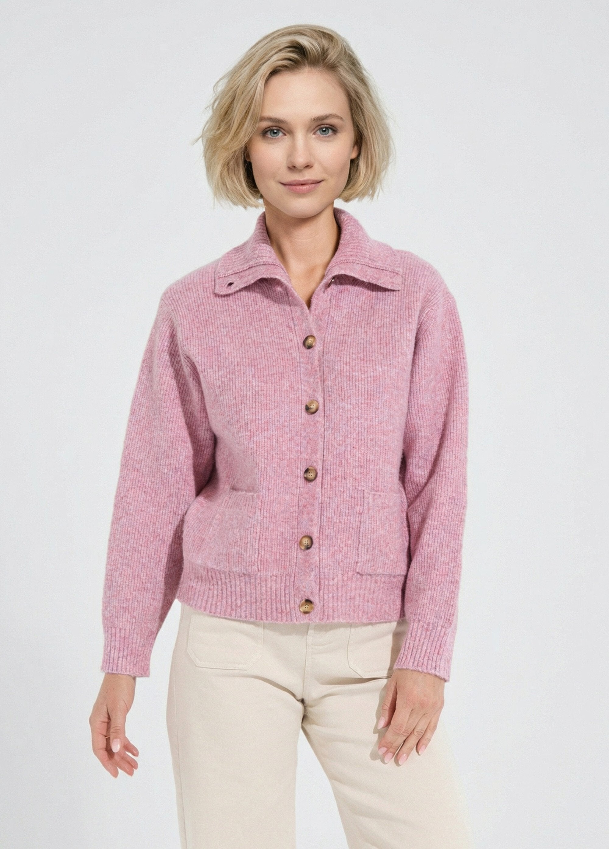Warm_ribbed_button-down_cardigan_with_wool_and_recycled_fibers_Pink_FA1_slim