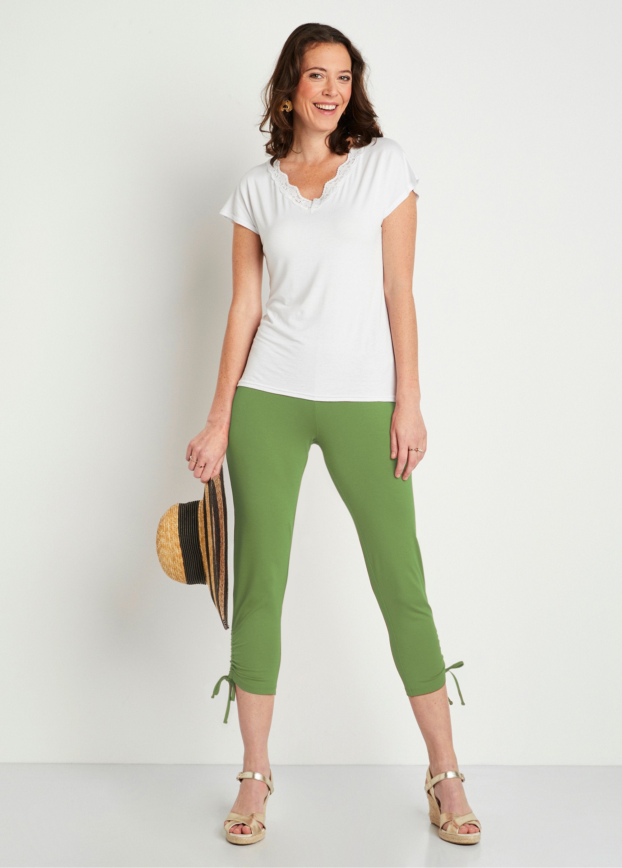 Short_leggings_with_elasticated_waistband_Plain_lime_SF1_slim