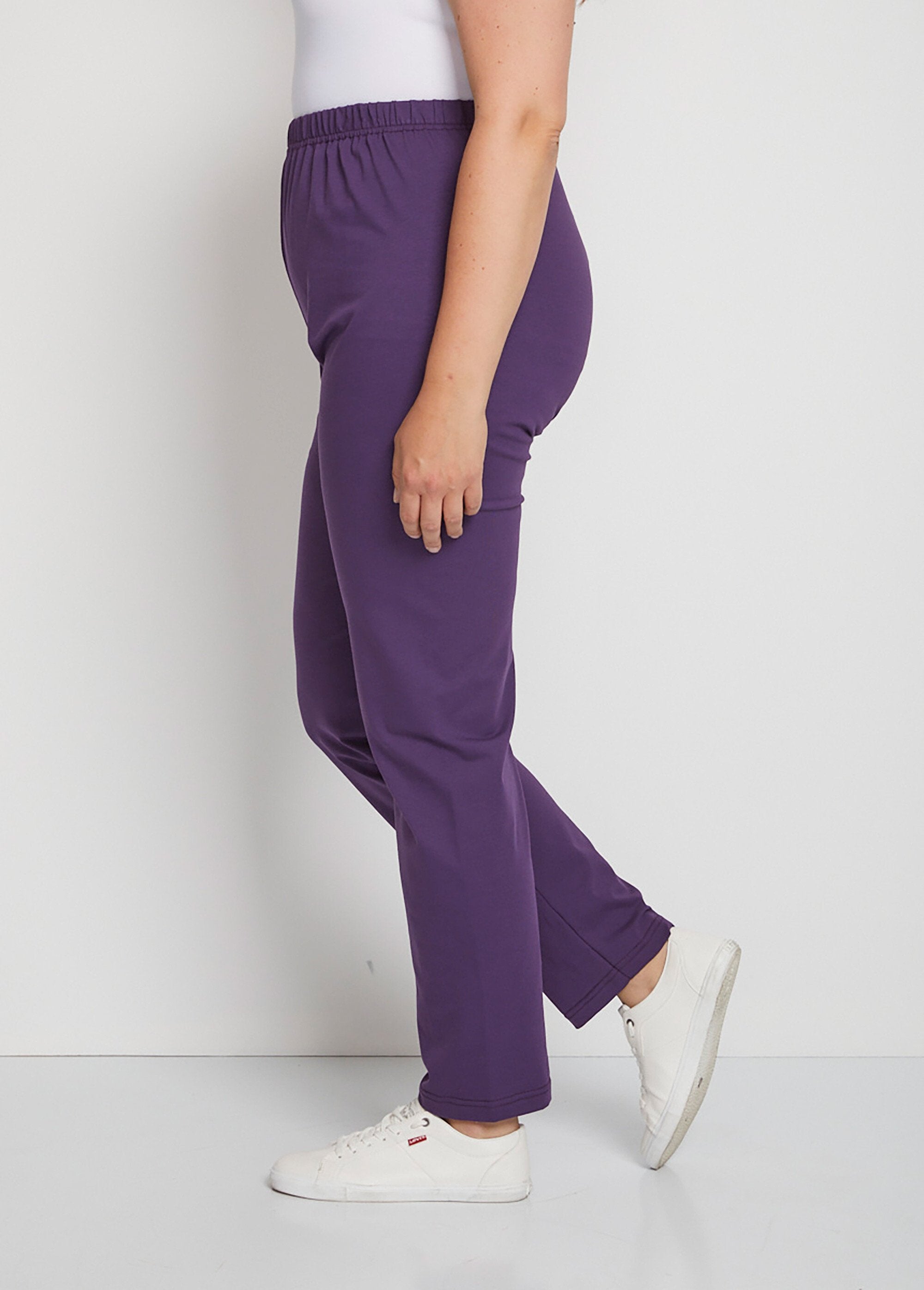 Cotton_jersey_elasticated_waist_leggings_Plum_DR1_curvy