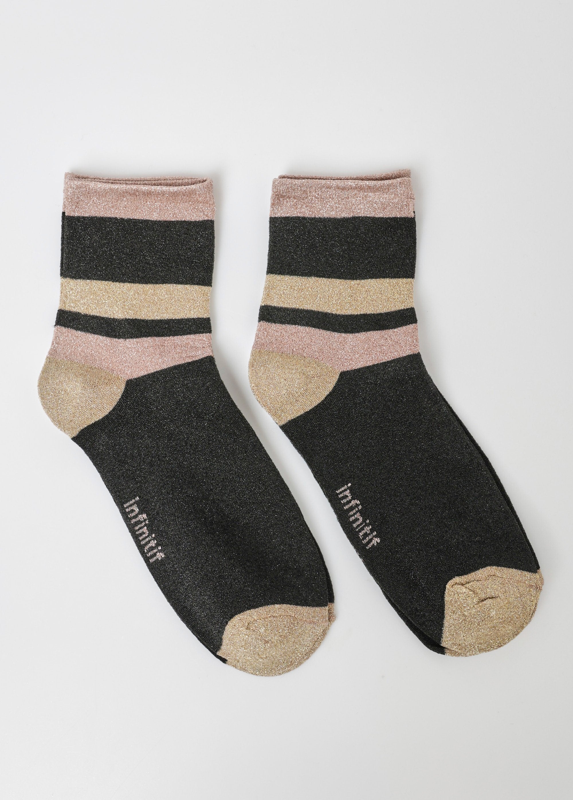 Lot_de_2_Chaussettes_lignes,_métallisé_Noir_DE1_slim