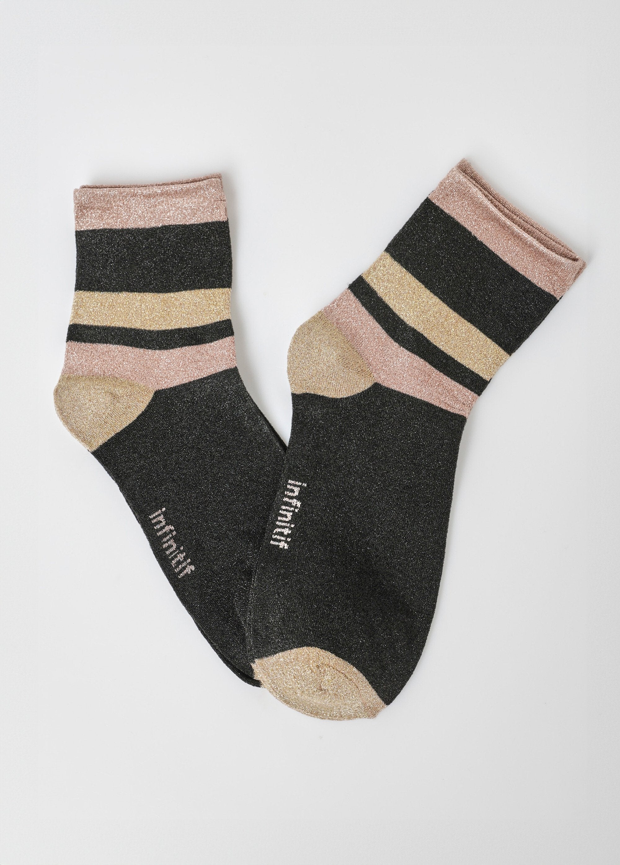 Lot_de_2_Chaussettes_lignes,_métallisé_Noir_FA1_slim