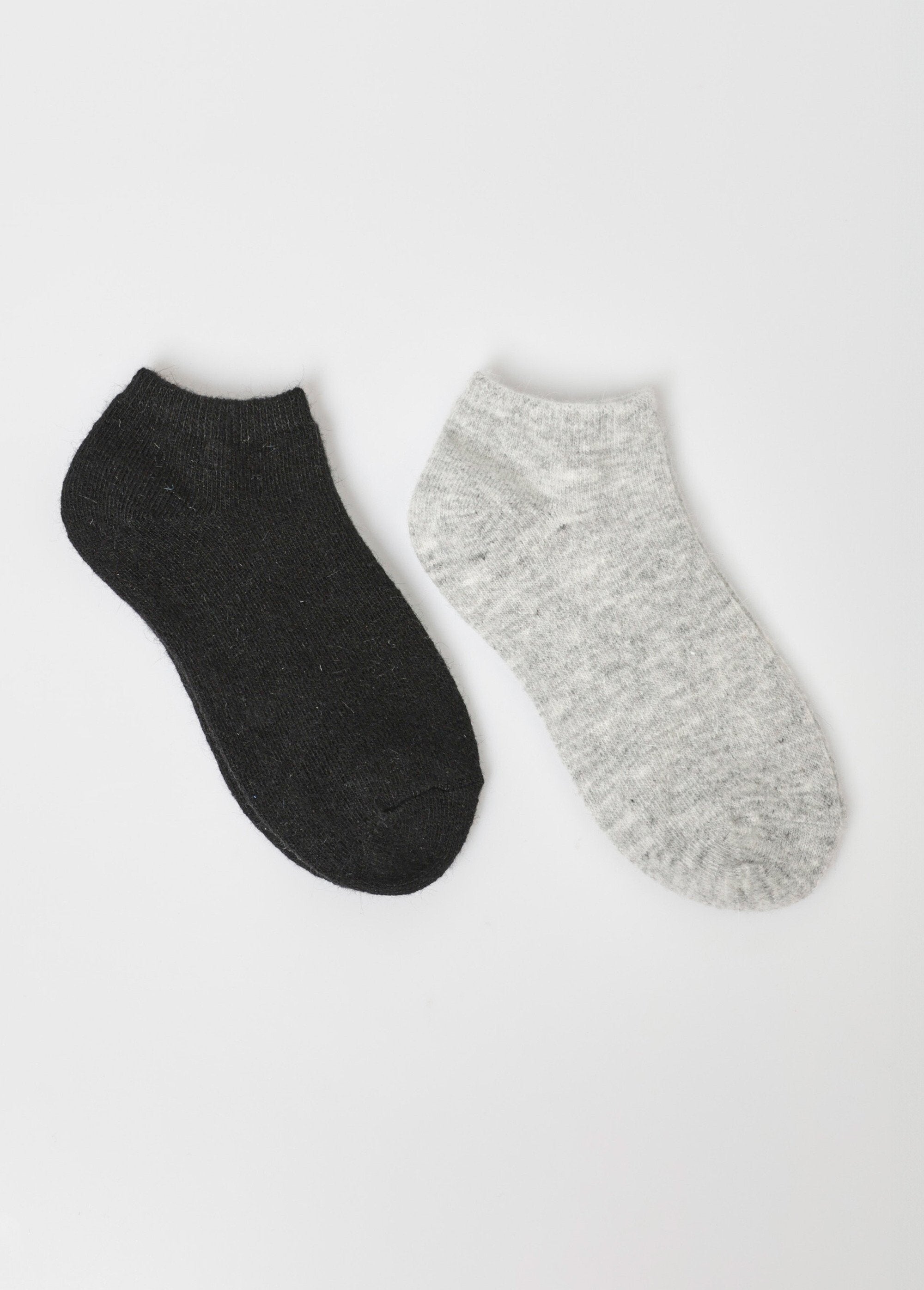 Lot_de_2_Socquettes_basses_avec_laine,_chaudes_Gris_DE1_slim