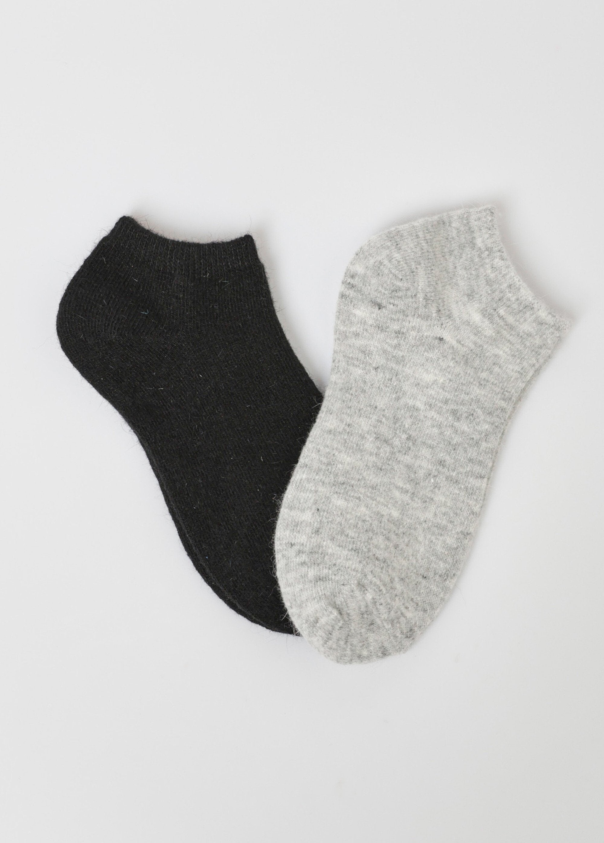 Lot_de_2_Socquettes_basses_avec_laine,_chaudes_Gris_FA1_slim