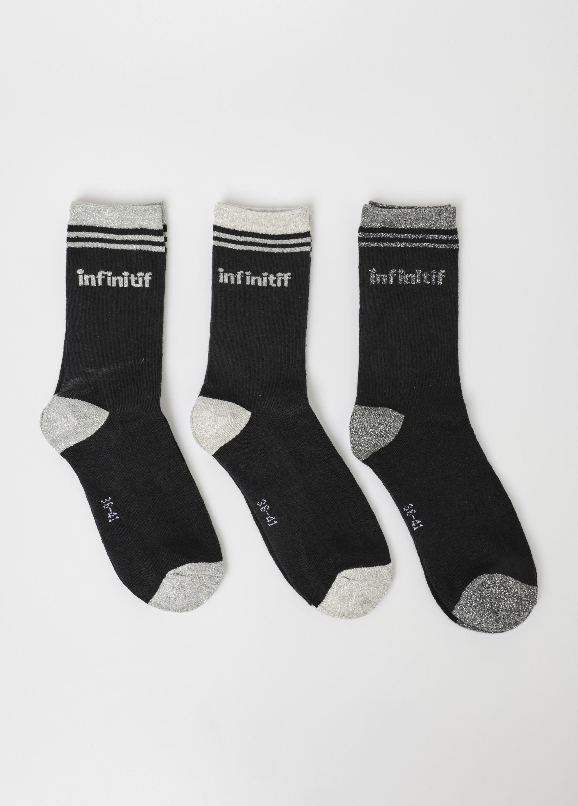 Lot_de_3_Chaussettes_logo,_métallisé_Assortis_noir_DE1_slim