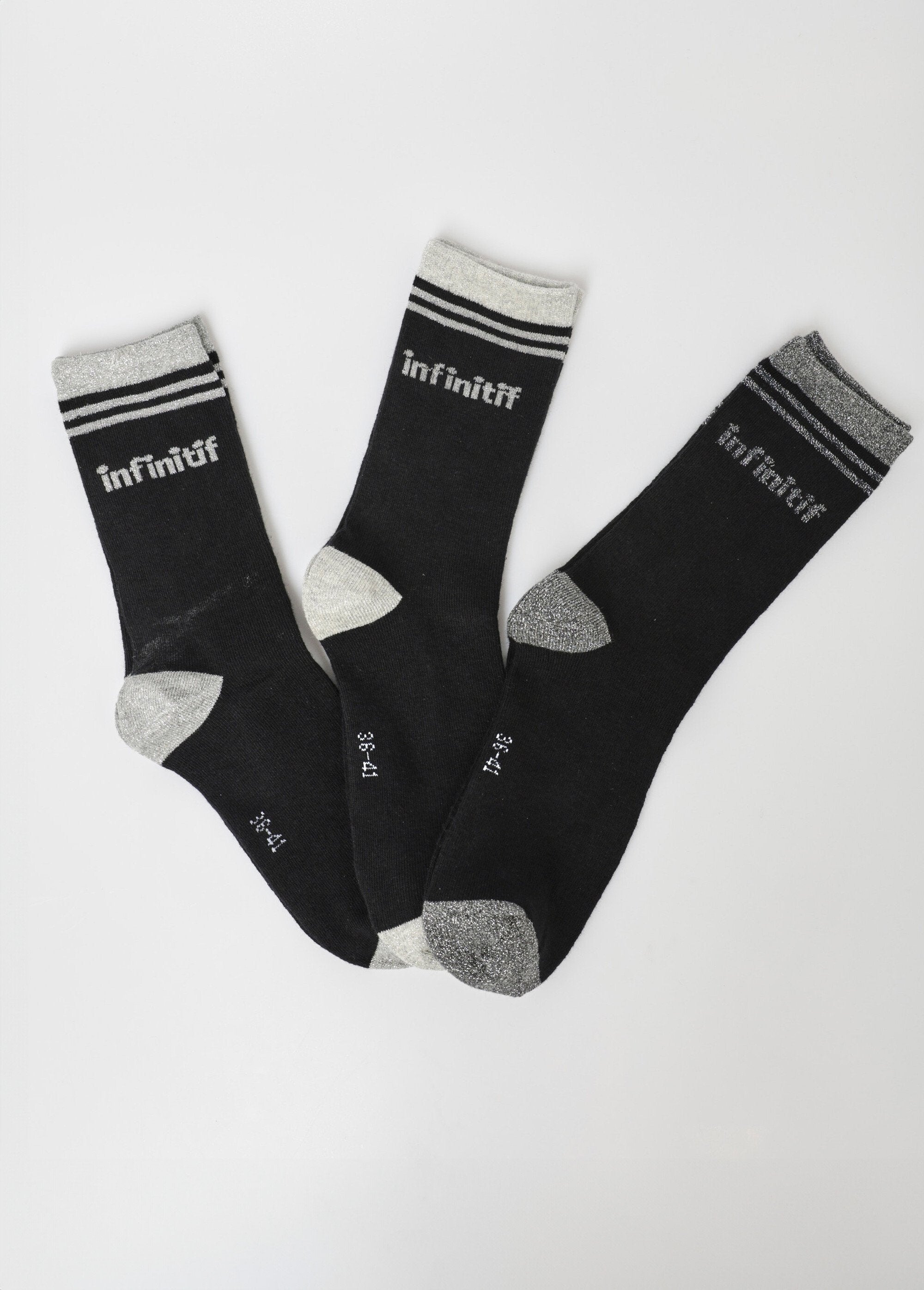 Lot_de_3_Chaussettes_logo,_métallisé_Assortis_noir_FA1_slim