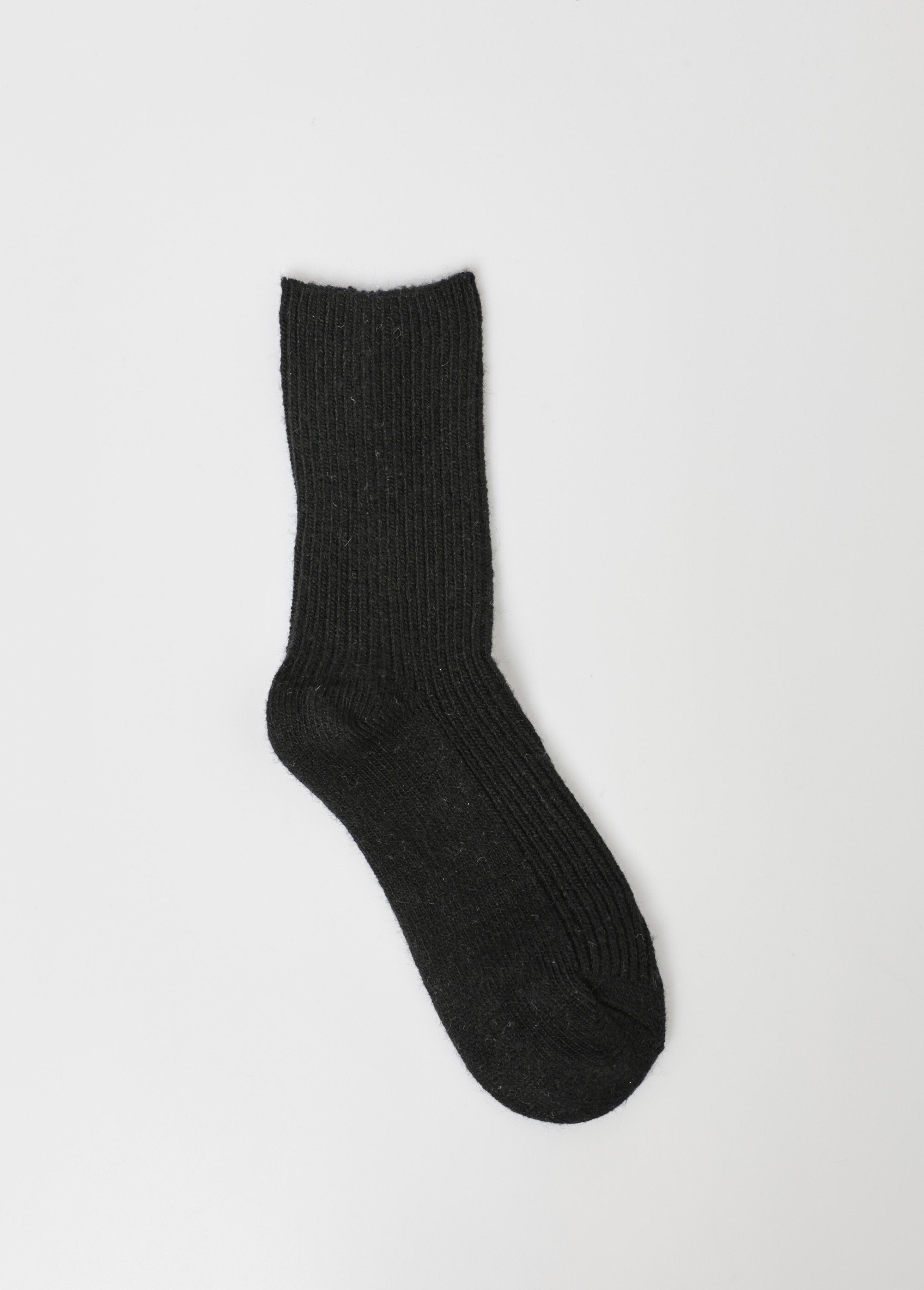 Paire_de_Chaussettes_laine,_fines_côtes_Noir_DE1_slim