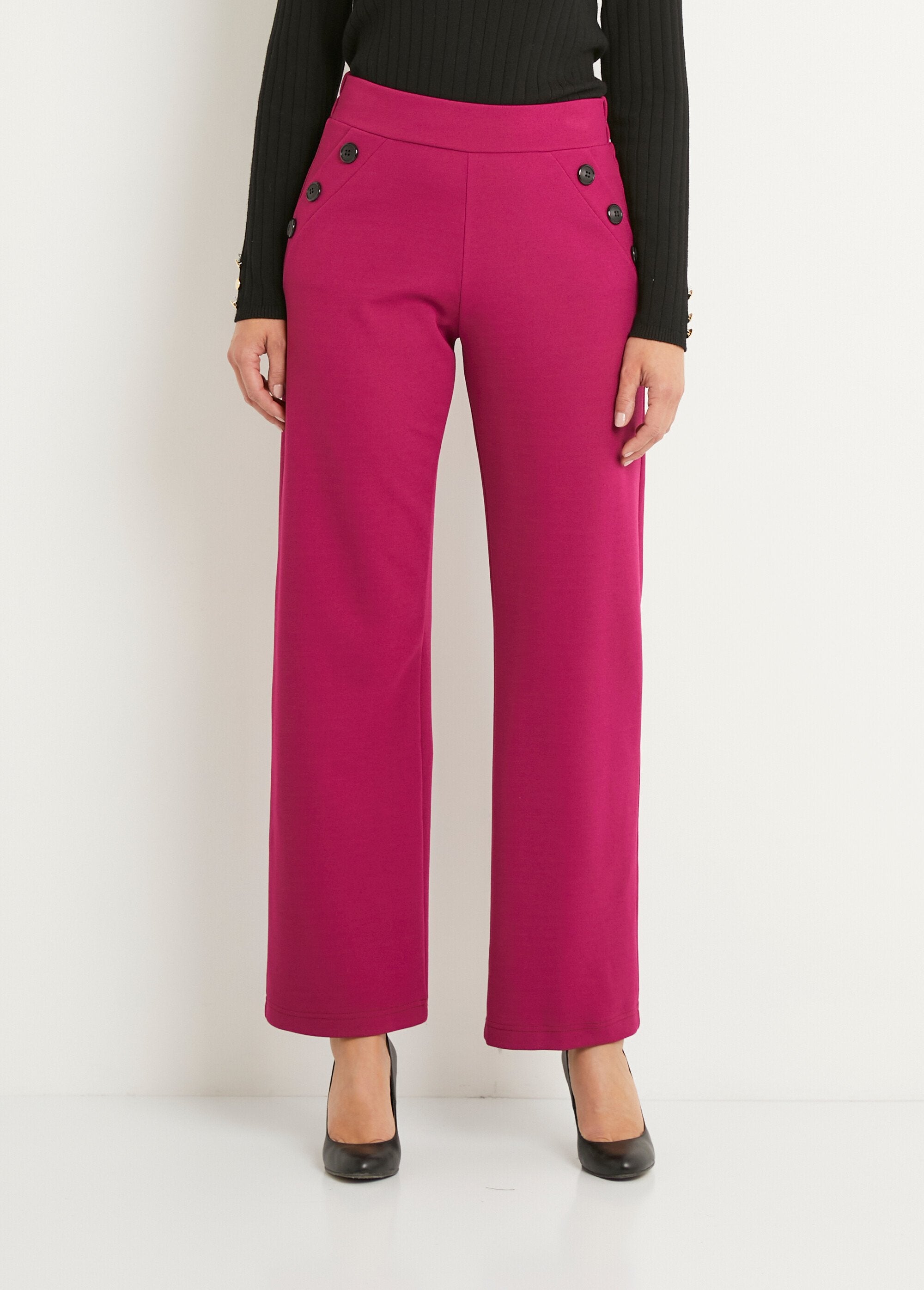 Semi-elasticated_wide-leg_pants,_plain_Cassis_FA1_slim