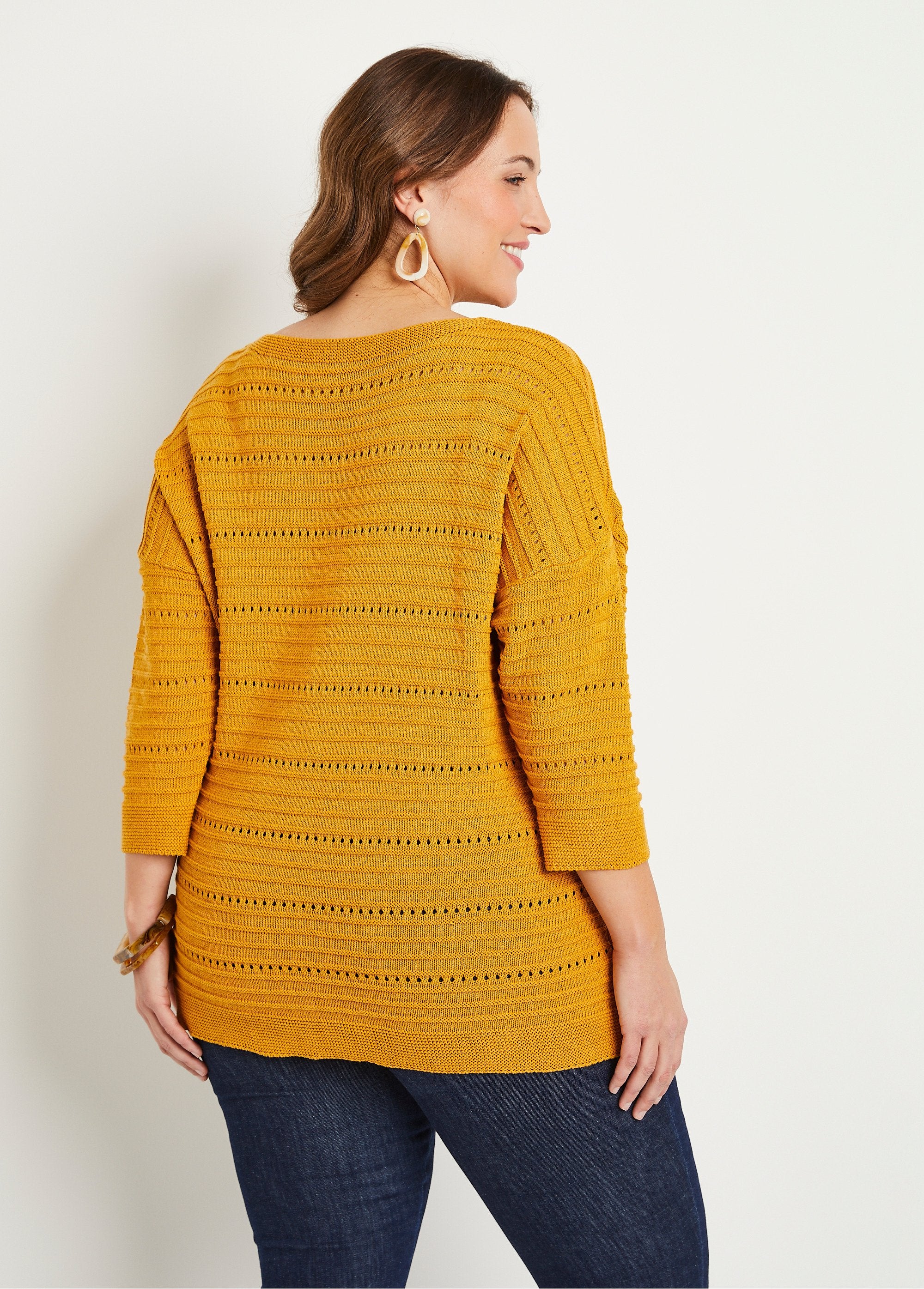 Short_openwork_sweater_with_3/4_sleeves_Honey_DO1_curvy