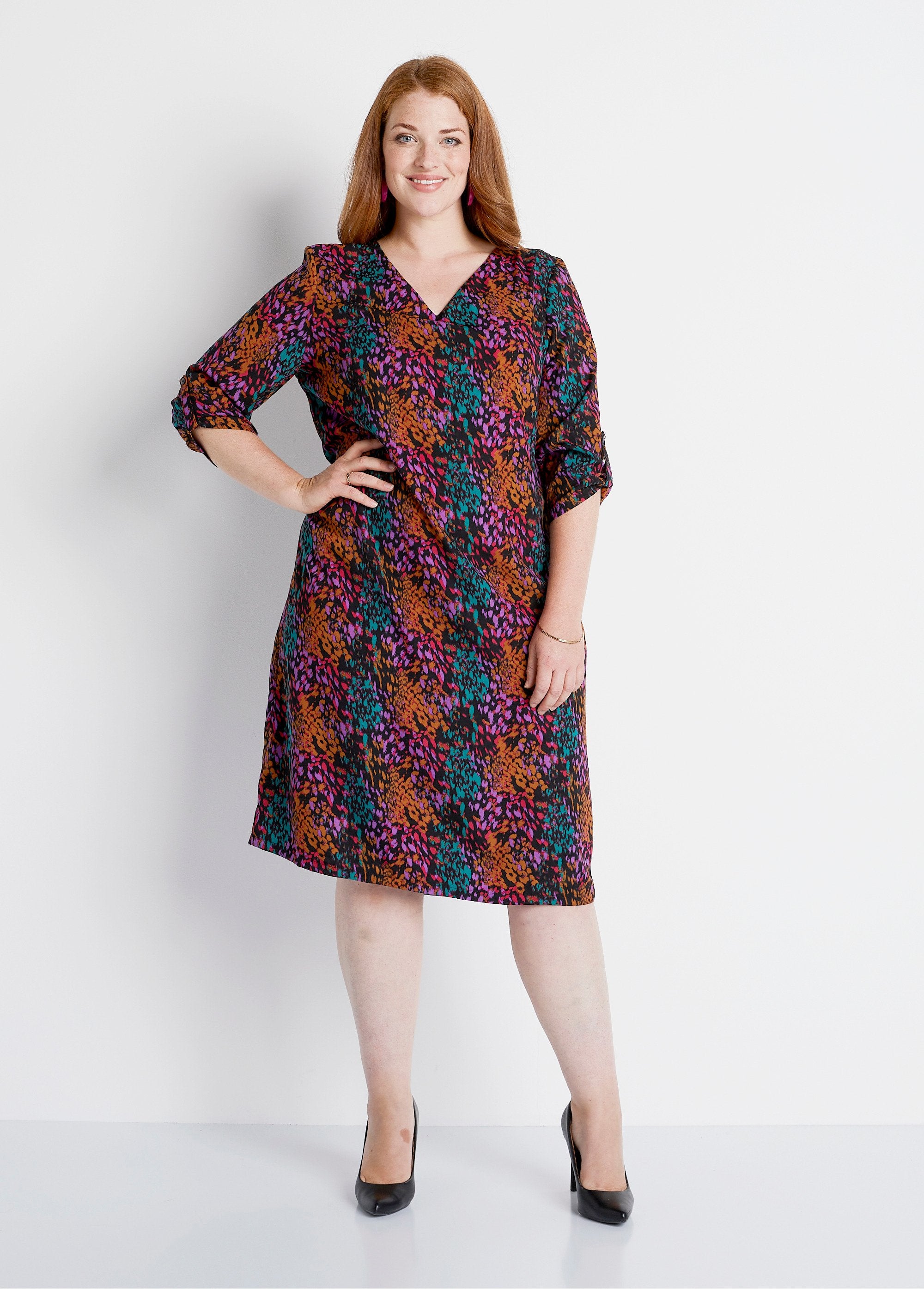 Loose_short_straight_printed_dress_Multicolor_Imp_FA1_curvy