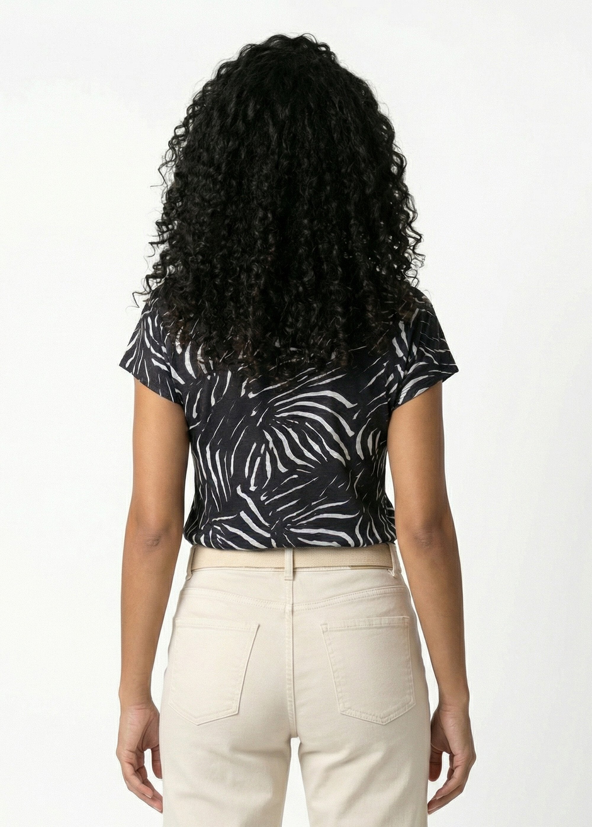 T-shirt_col_rond_manches_courtes_imprimé_Noir_DO1_slim