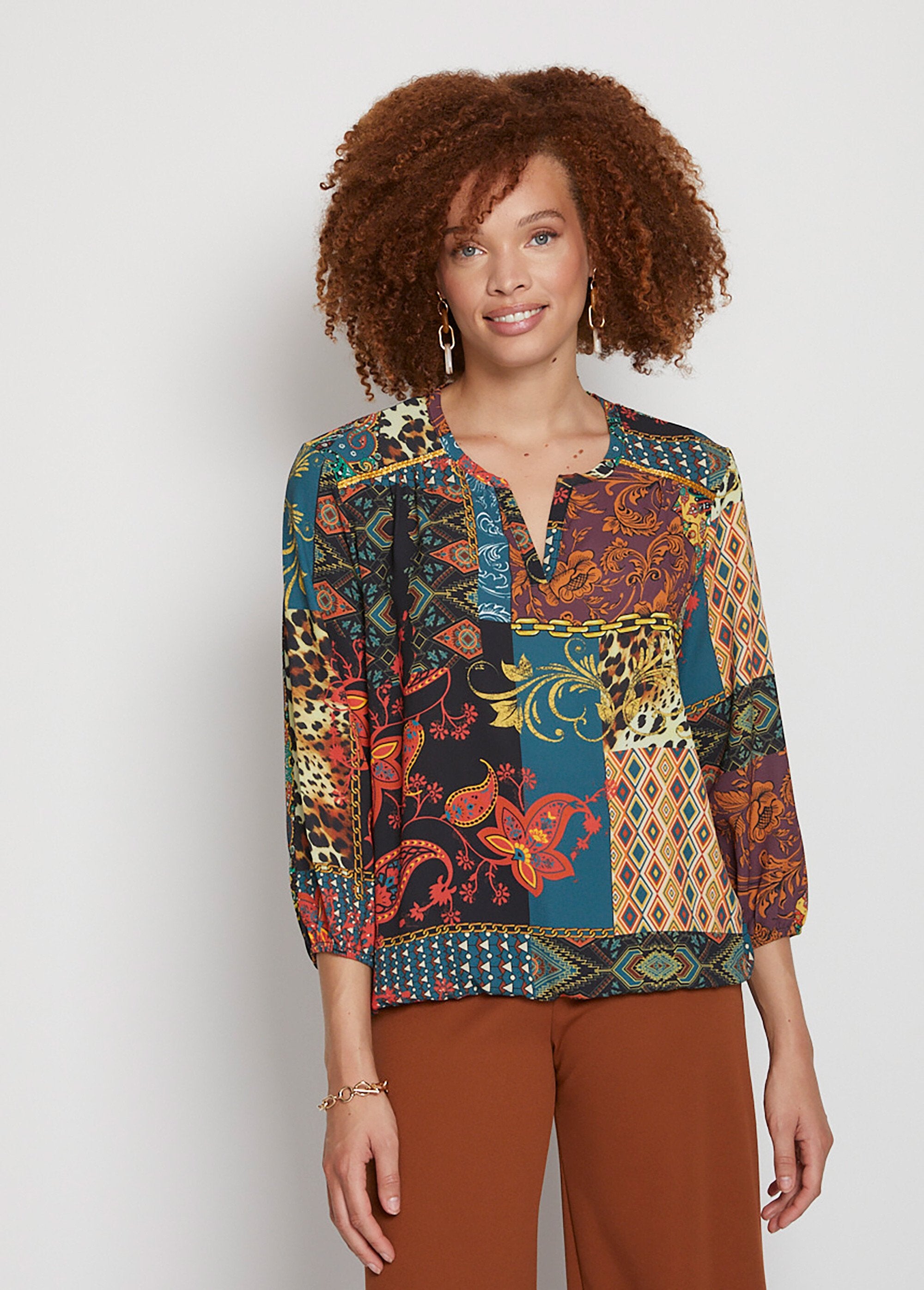 Short_patchwork_print_blousant_tunic_Multicolor_print__FA1_slim